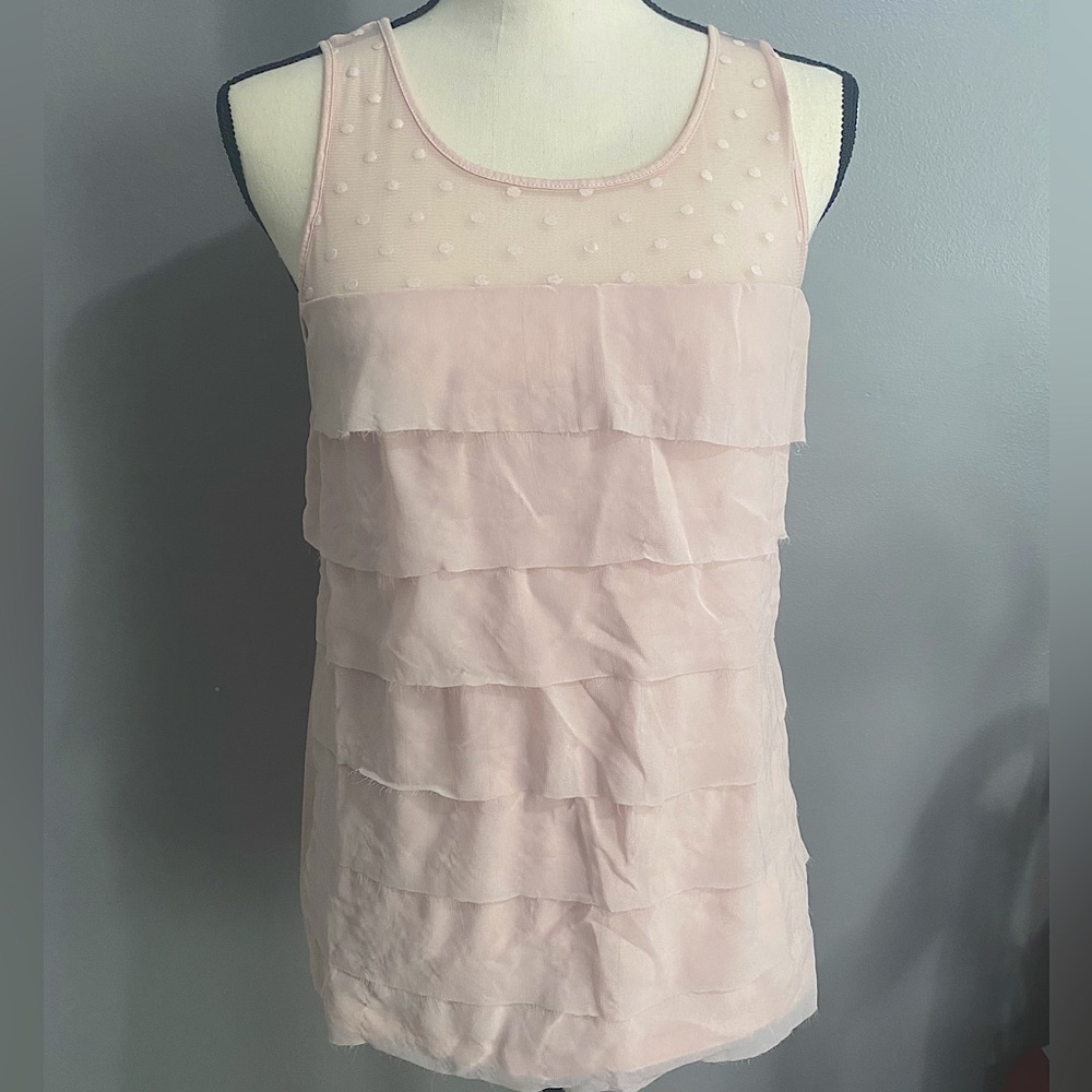 Ann Taylor Loft blush pink tank